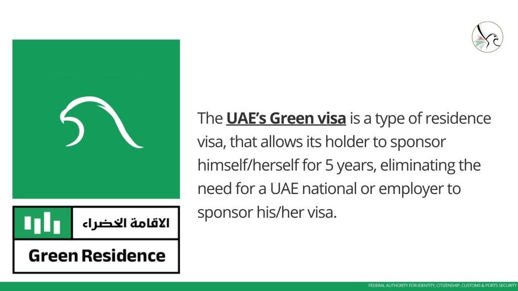 Eagle with Green Visa